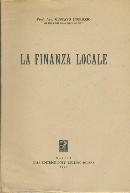La finanza locale - copertina