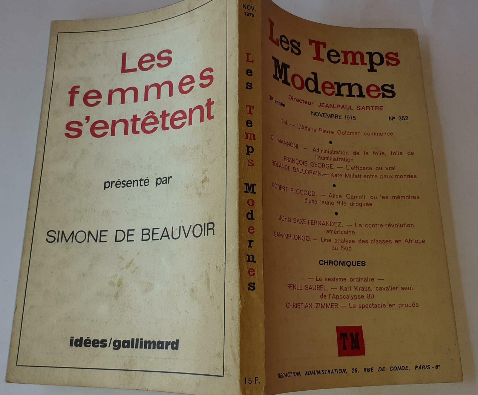 Les Temps Modernes - copertina