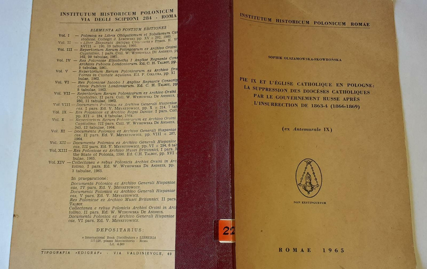 Pie IX et L'Eglise catholique en Pologne - copertina