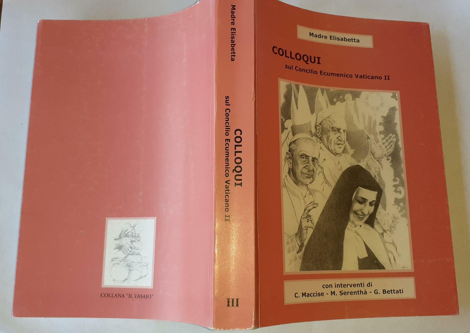 Madre Elisabetta Colloqui sul Concilio Ecumenico Vaticano II - copertina
