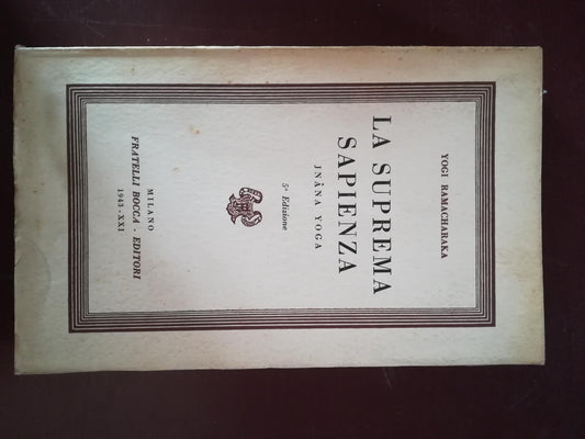 La suprema sapienza - copertina