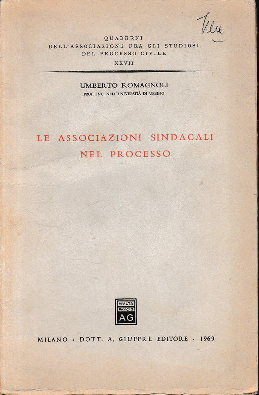 Le associazioni sindacali nel processo - copertina