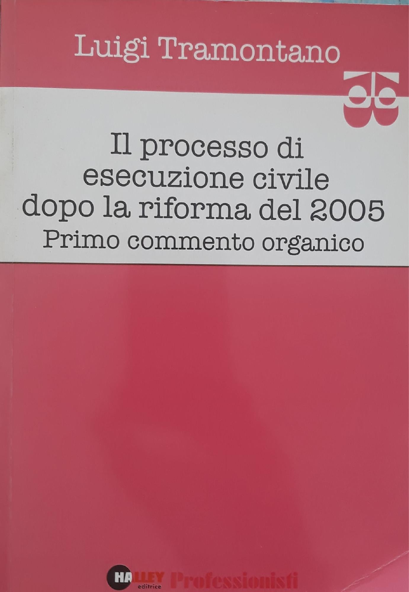 Il processo di esecuzione civile dopo la riforma del 2005 : primo commento organico - copertina