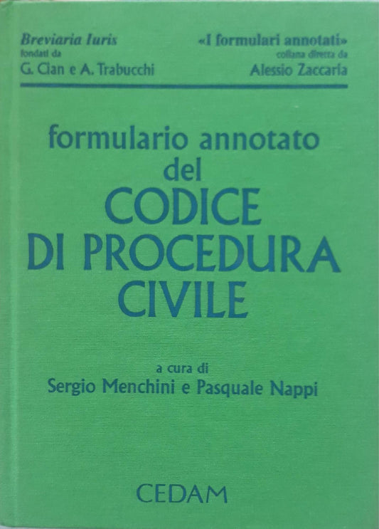 Formulario annotato del codice di procedura civile - copertina