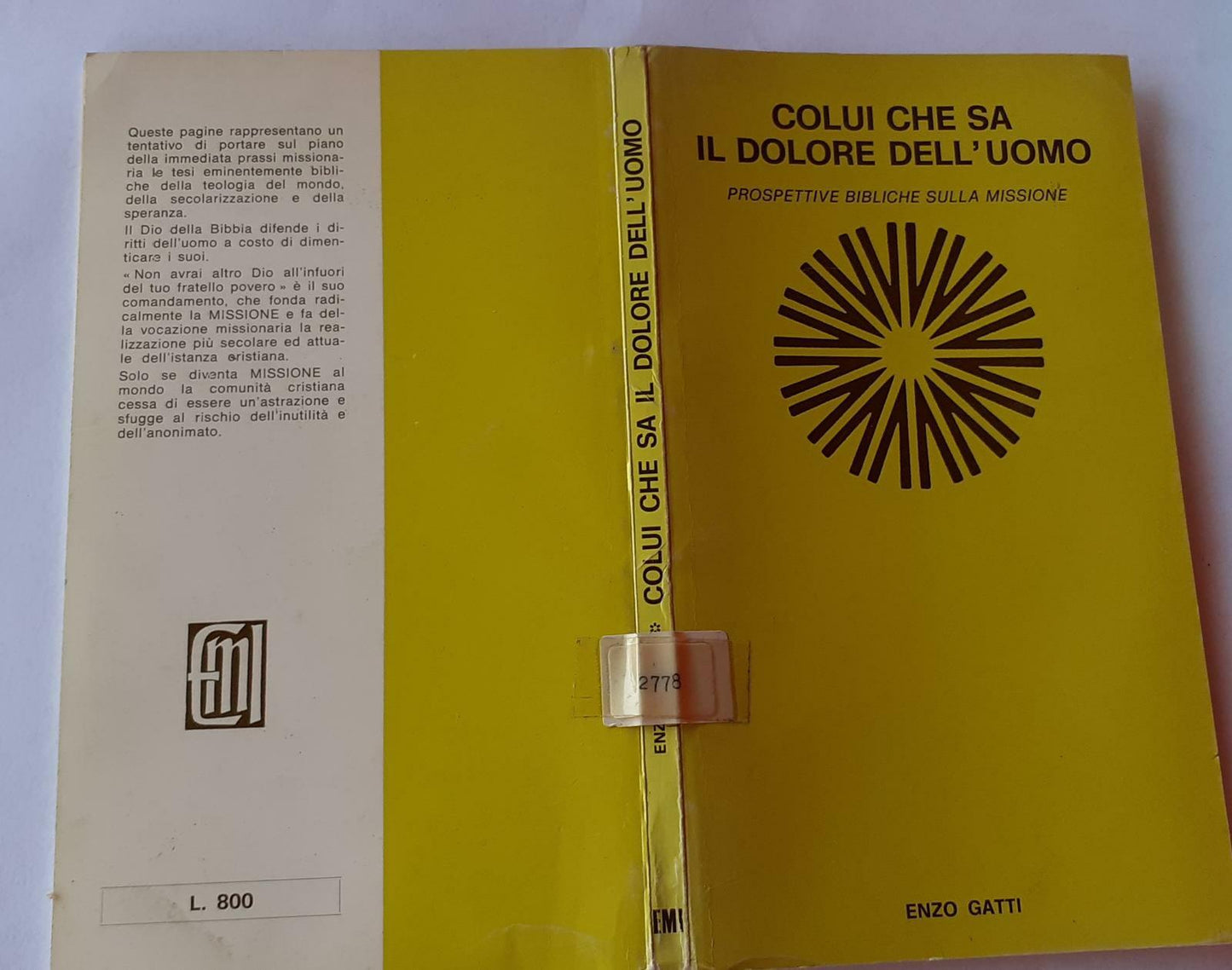 Colui che sa il dolore dell'uomo - copertina