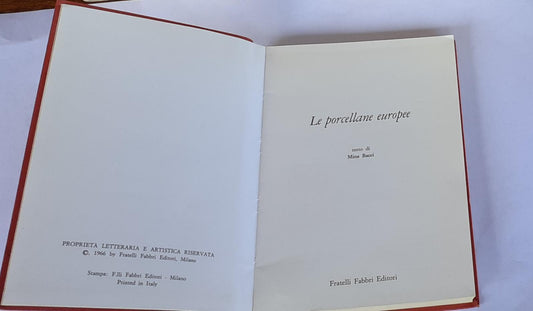 Le porcellane europee - copertina