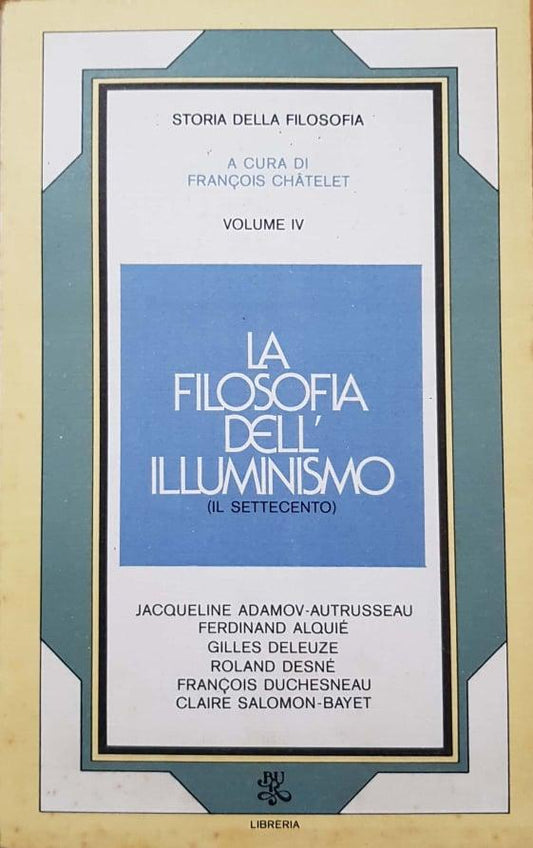 Storia della filosofia. Volume IV La filosofia dell'illuminismo - copertina