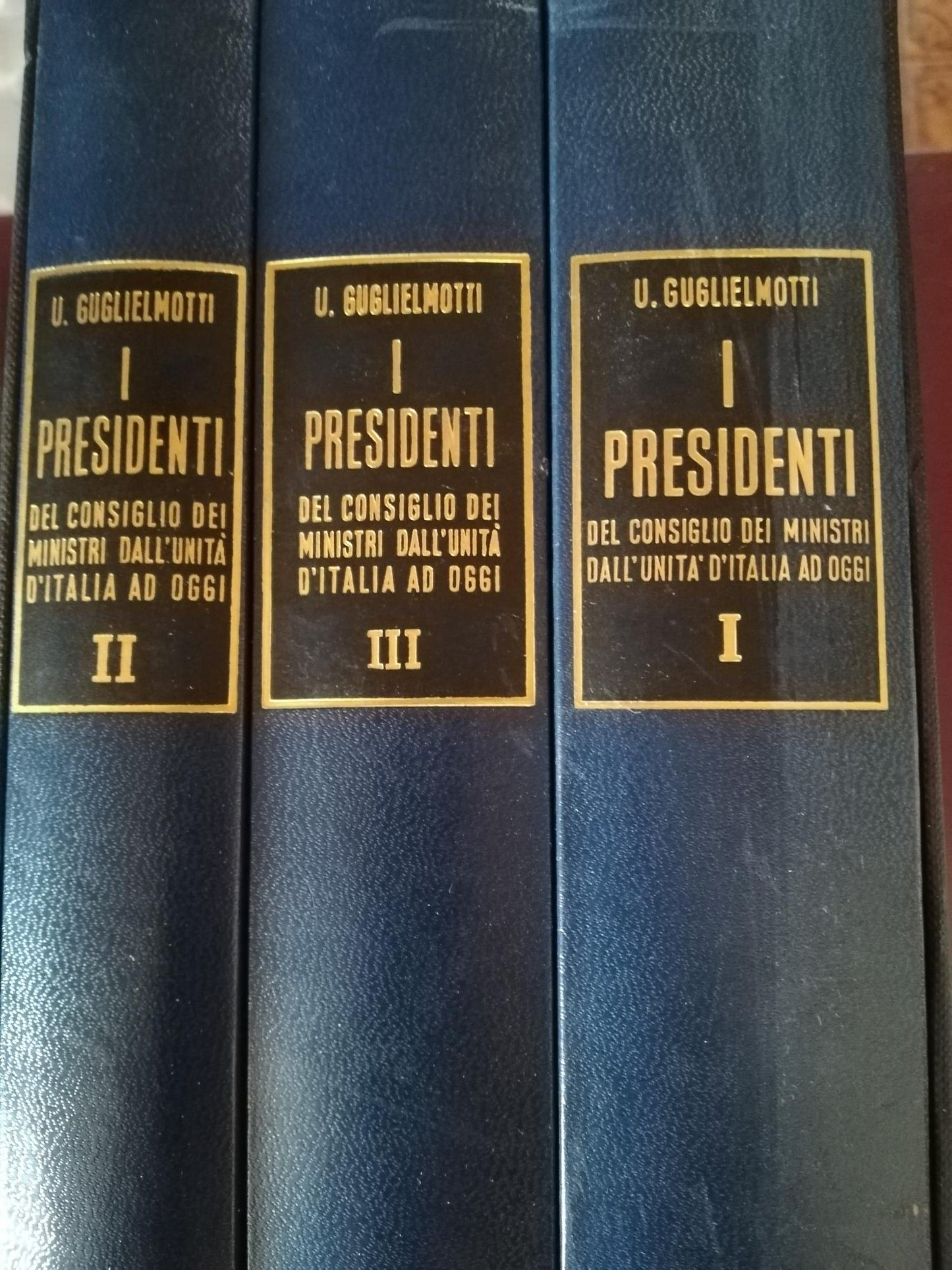 I Presidenti del Consiglio dei Ministri dall'Unità d'Italia ad oggi. I-II-III - copertina