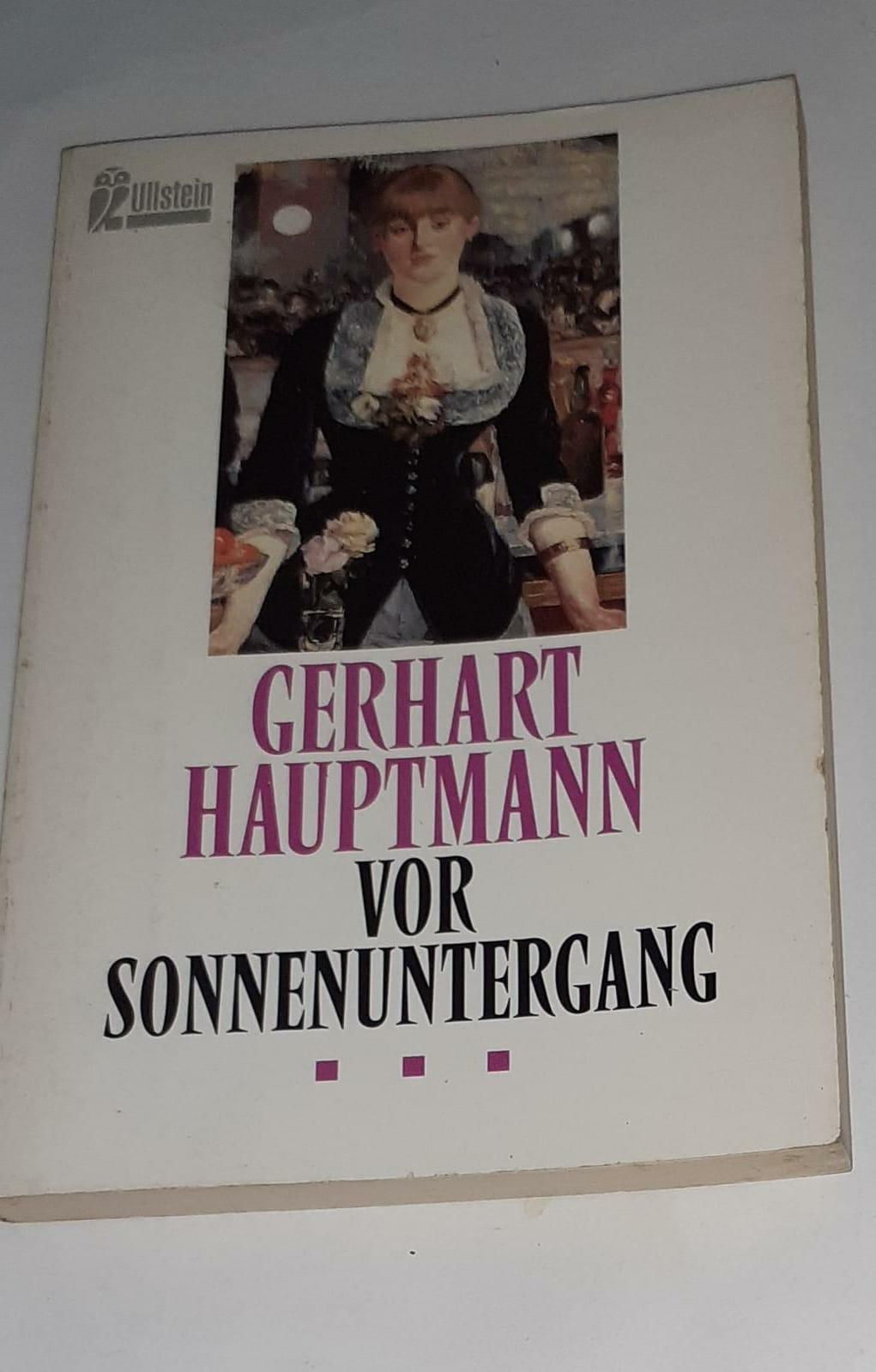 Vor Sonnenuntergang: Schauspiel: 0 - copertina