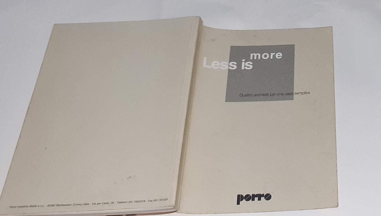 Less is more - copertina