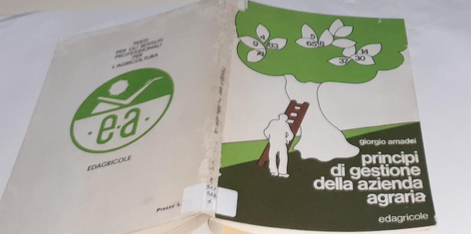 Principi di gestione della azienda agraria - copertina