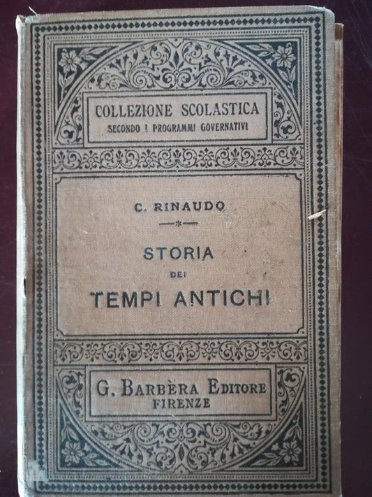 Storia dei tempi antichi - copertina