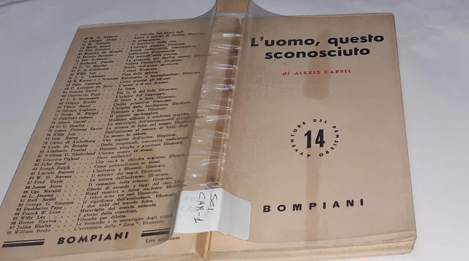 L'uomo, questo sconosciuto - copertina