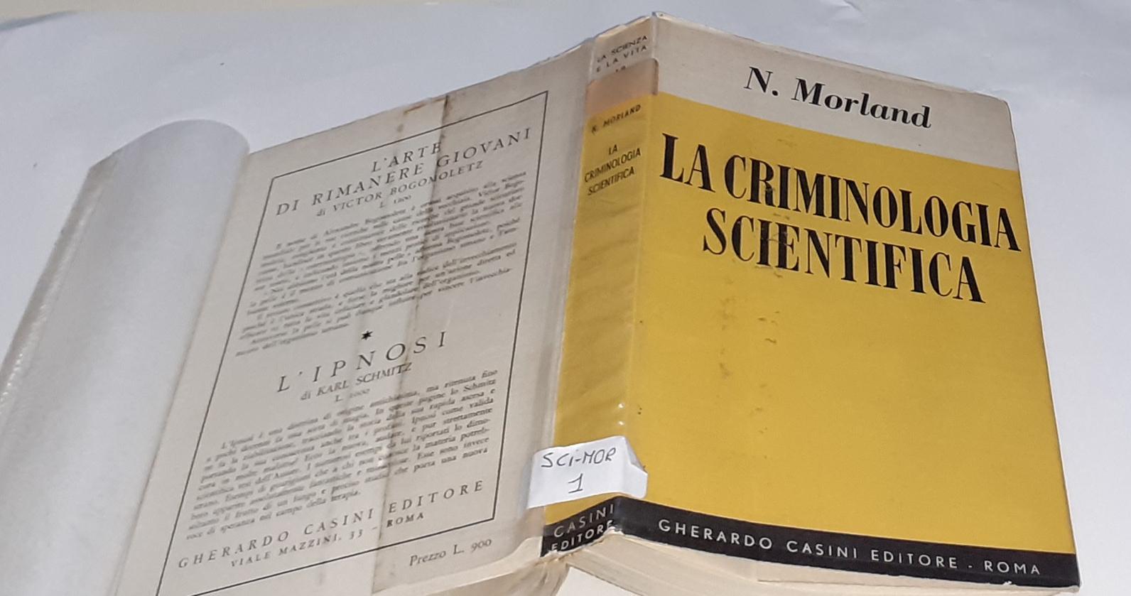 La criminologia scientifica - copertina