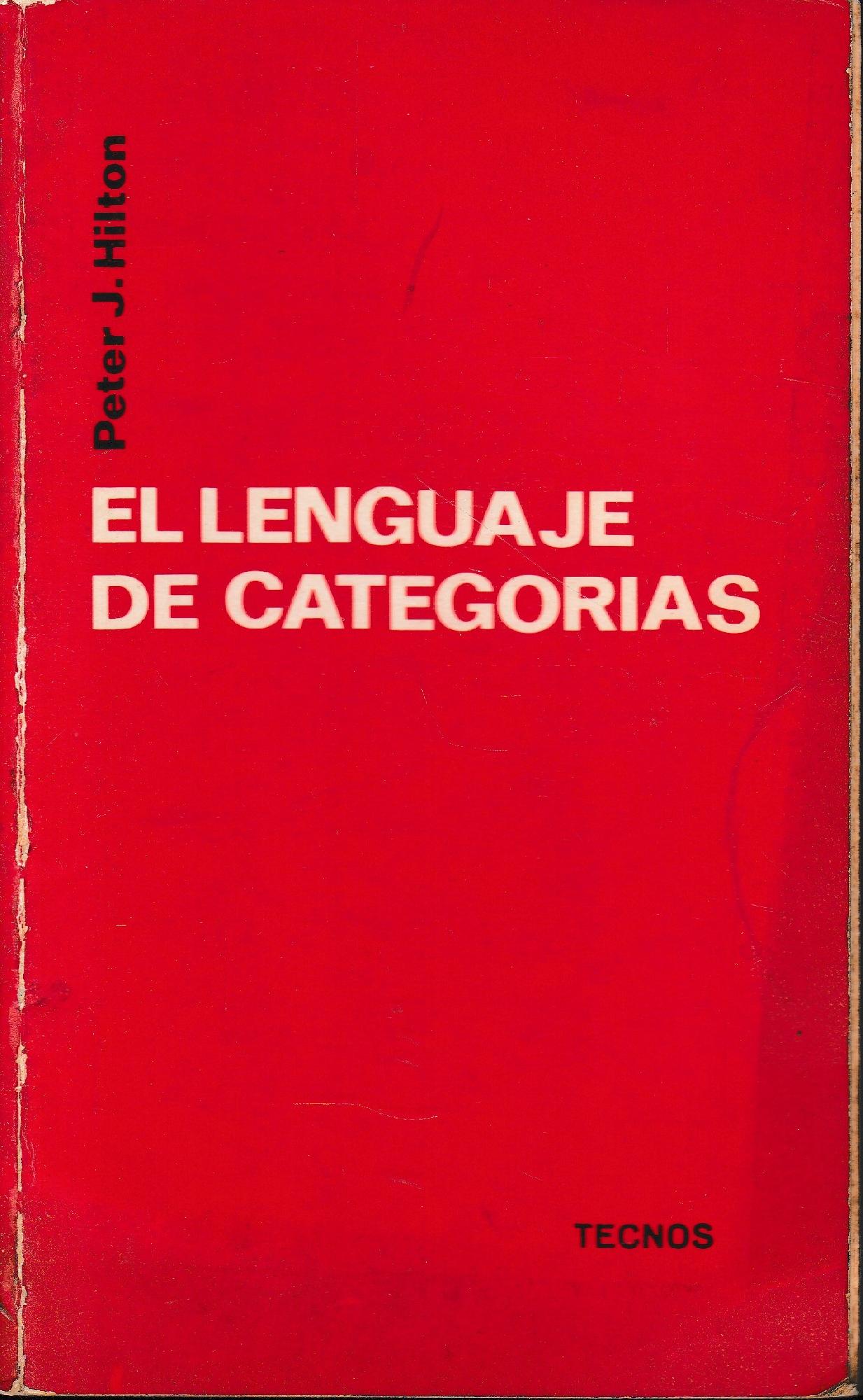 El linguaje de categorias - copertina