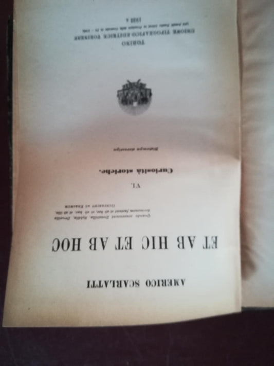 Et ab hic et ab hoc. Volume VI: Curiosità storiche - copertina