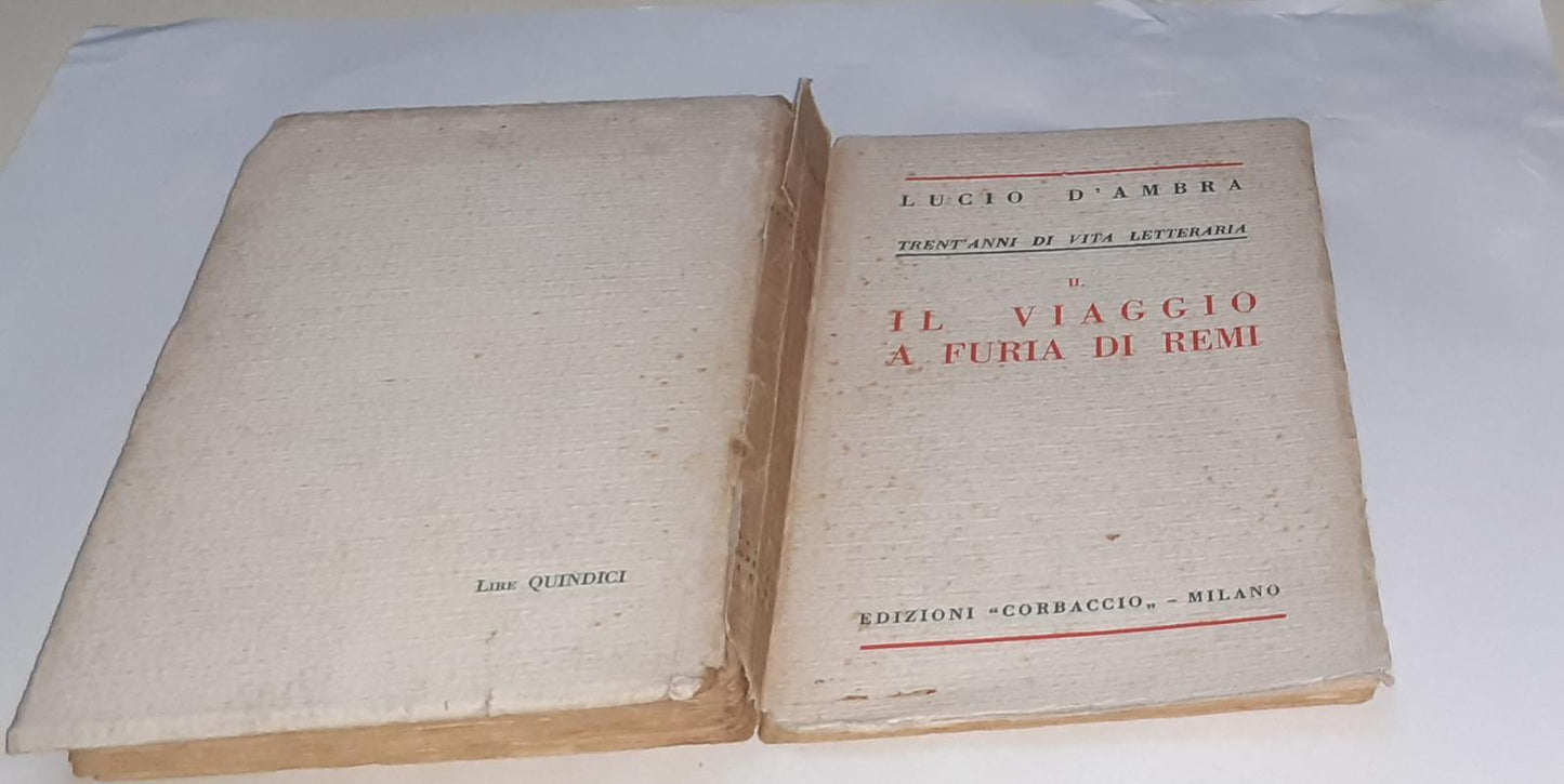 Il viaggio a furia di remi . Volume II - copertina