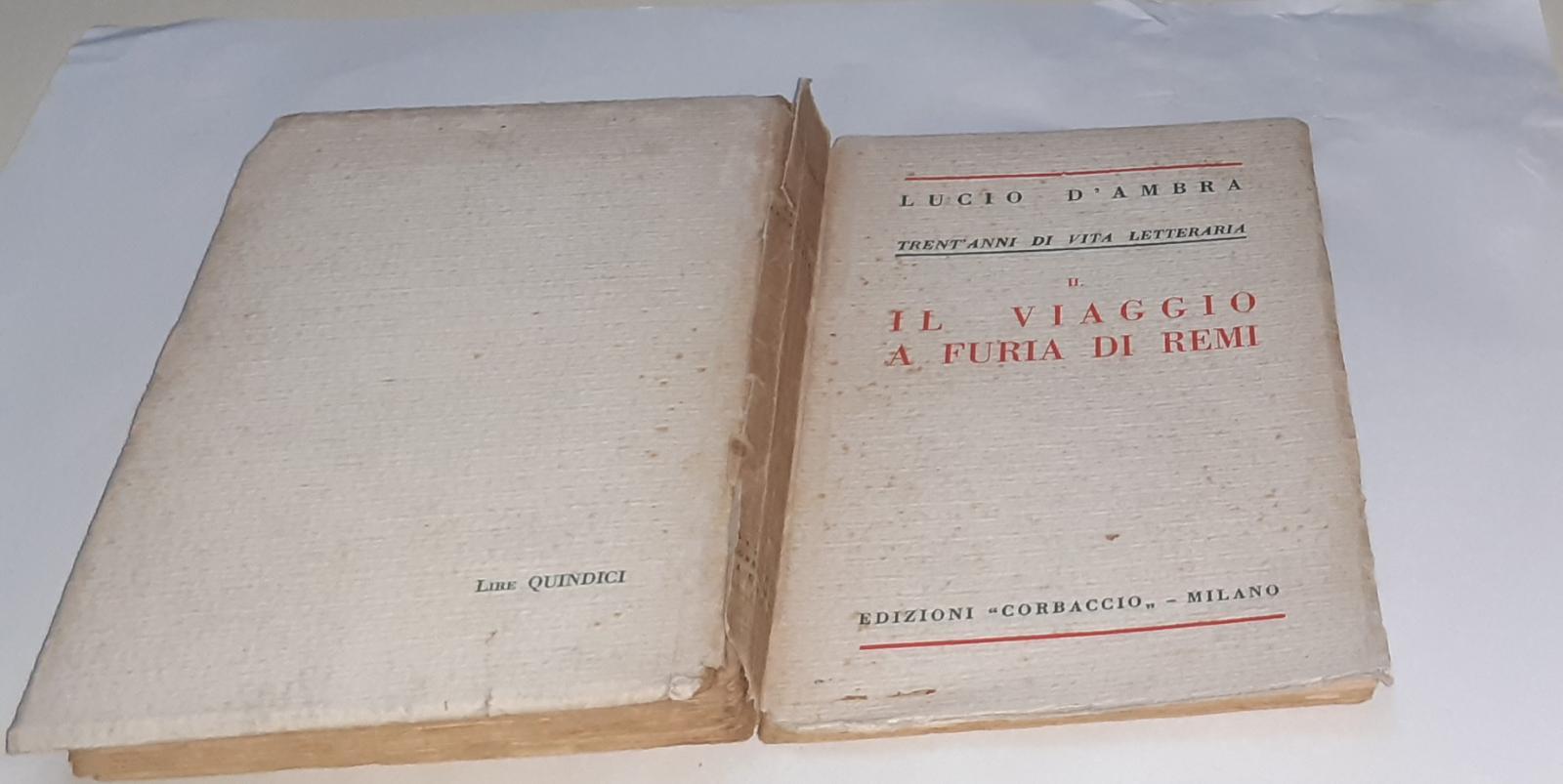 Il viaggio a furia di remi . Volume II - copertina