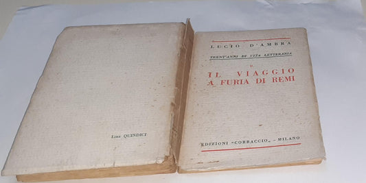 Il viaggio a furia di remi . Volume II - copertina