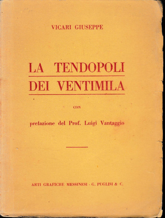 La tendopoli dei Ventimila - copertina