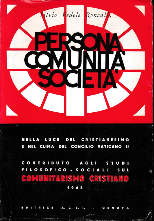 Persona Comunità Società - copertina