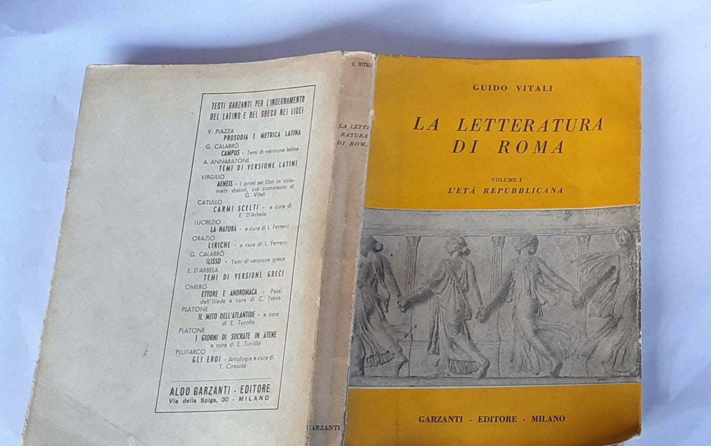 La letteratura di Roma. Volume I. L'eta repubblicana - copertina