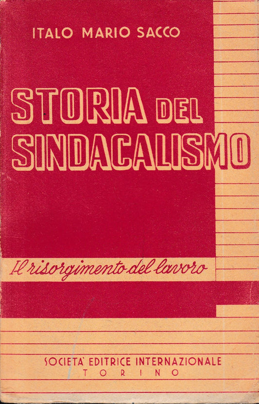 Storia del sindacalismo. Il risorgimento del lavoro - copertina