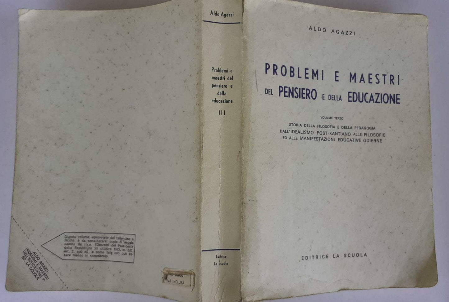 Problemi e maestri del pensiero e della educazione III - copertina