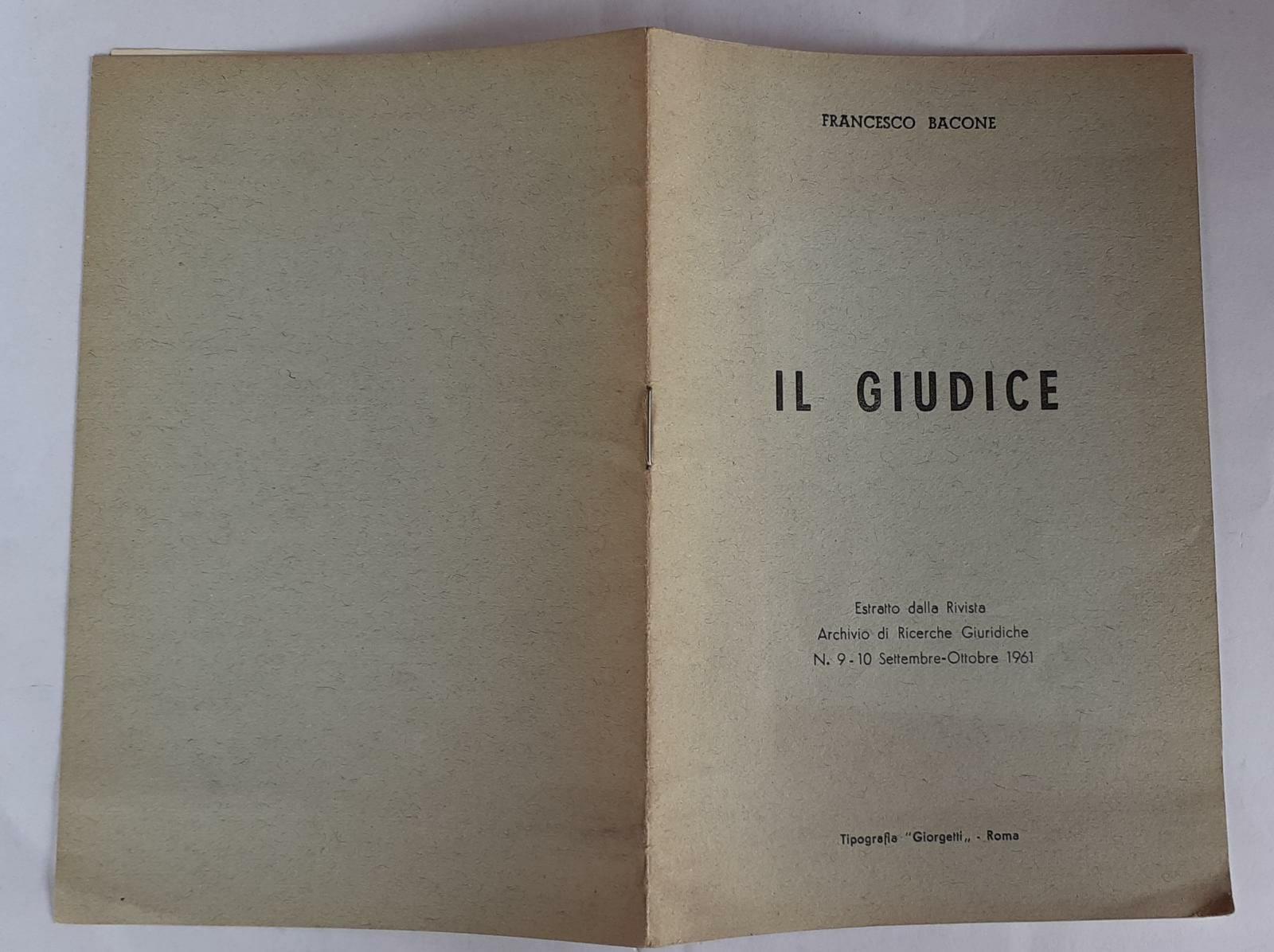 Il Giudice - copertina