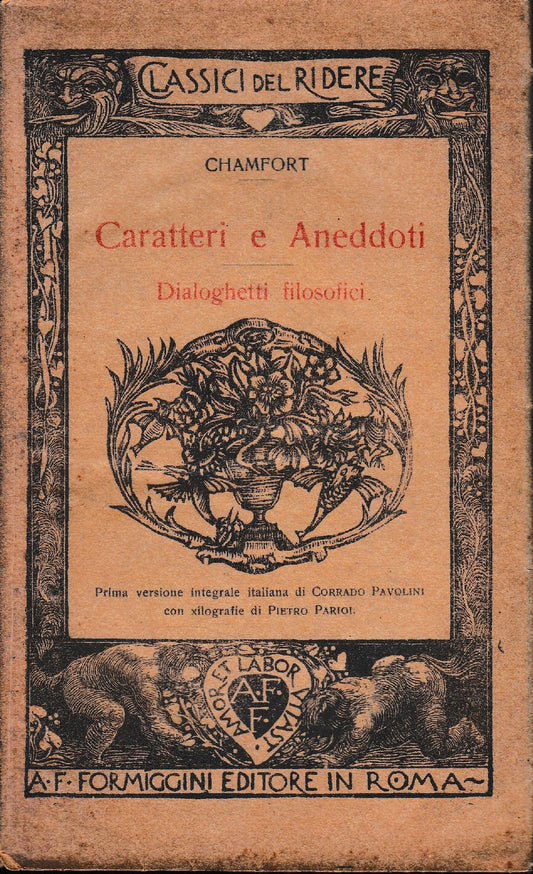 Caratteri e Aneddoti. Dialoghetti filosofici - copertina