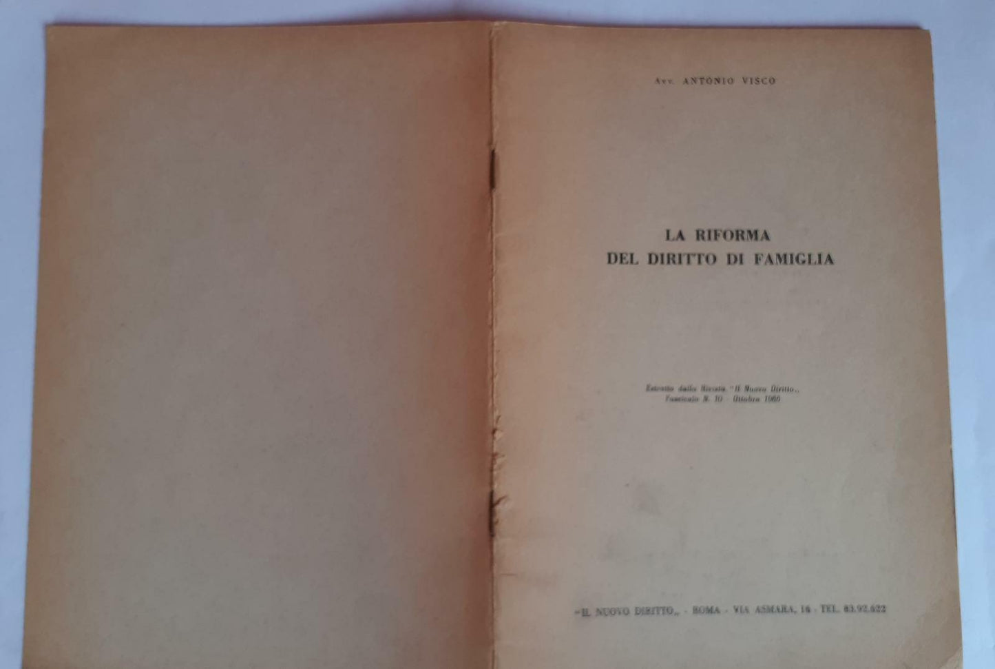 La riforma del diritto di famiglia - copertina