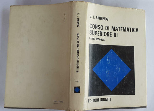 Corso di matematica superiore III parte II - copertina