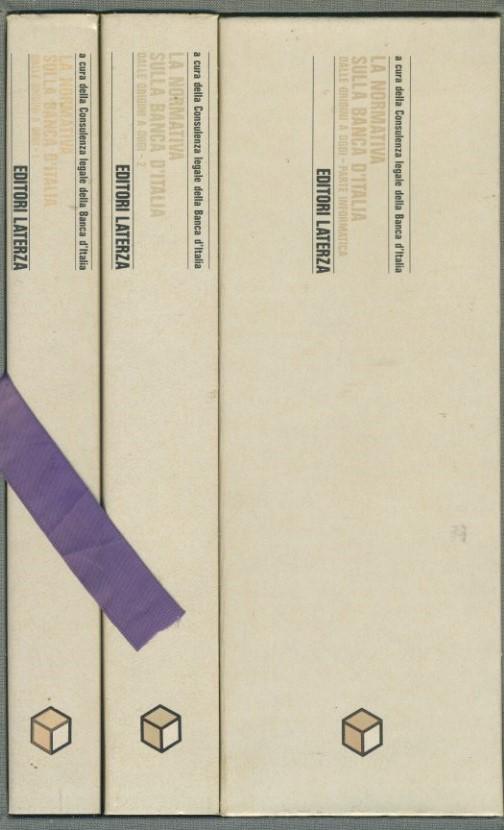 La normativa sulla Banca d'Italia - copertina