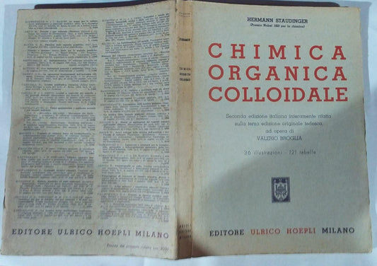 Chimica organica colloidale - copertina