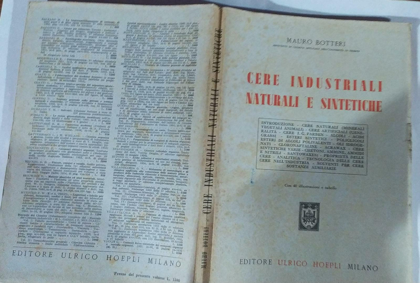 Cere industriali naturali e sintetiche - copertina