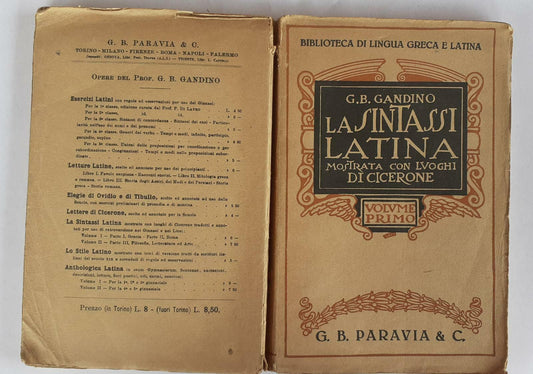 La sintassi latina - copertina