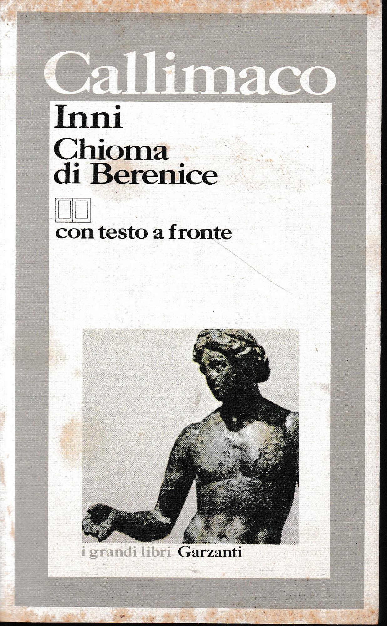 Inni Chioma di Berenice, con testo Greco a fronte - copertina