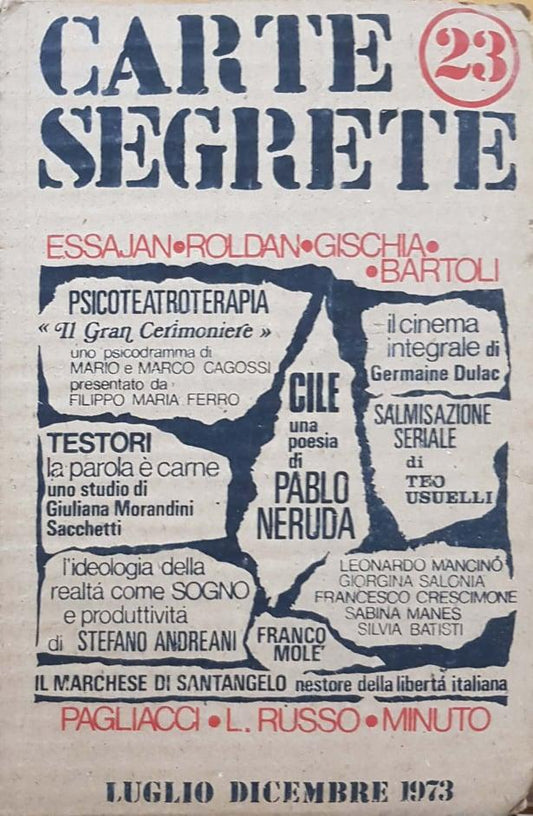 Carte segrete 23 - copertina