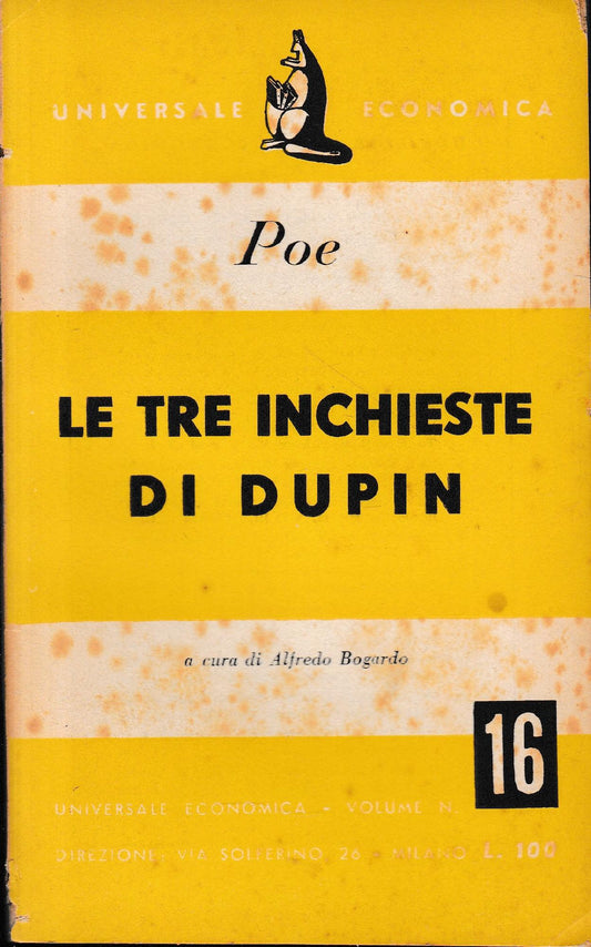 Le tre inchieste di Dupin - copertina