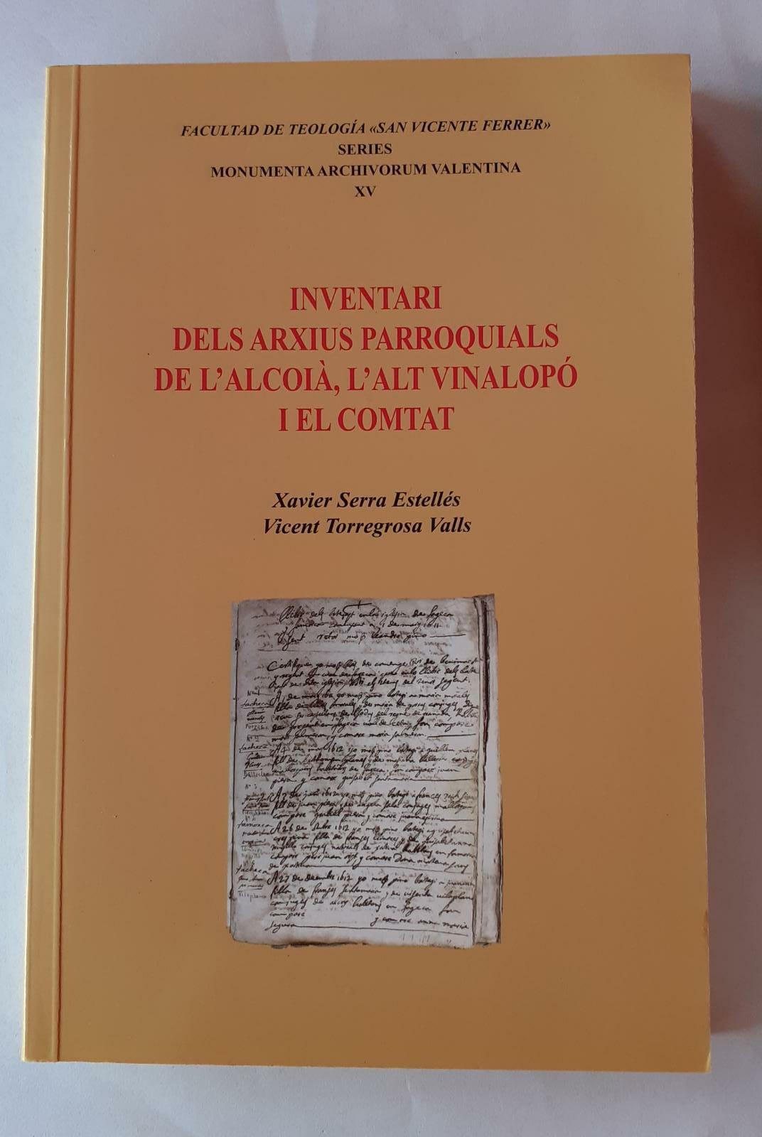 Inventari dels arxius parroquials de la safor - copertina