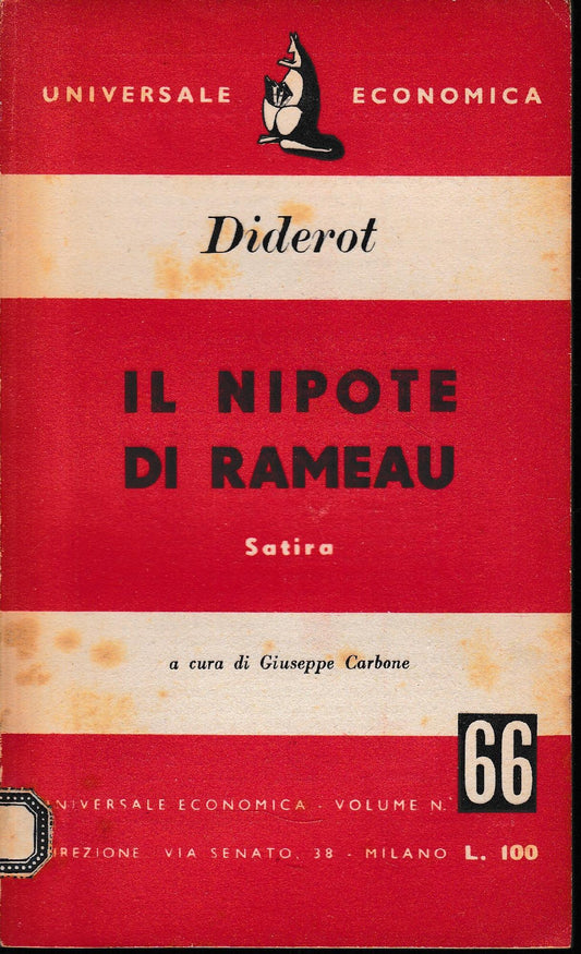 Il nipote di Rameau - copertina