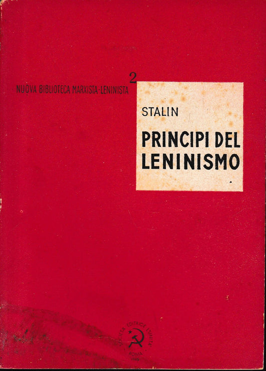 I principi del leninismo - copertina