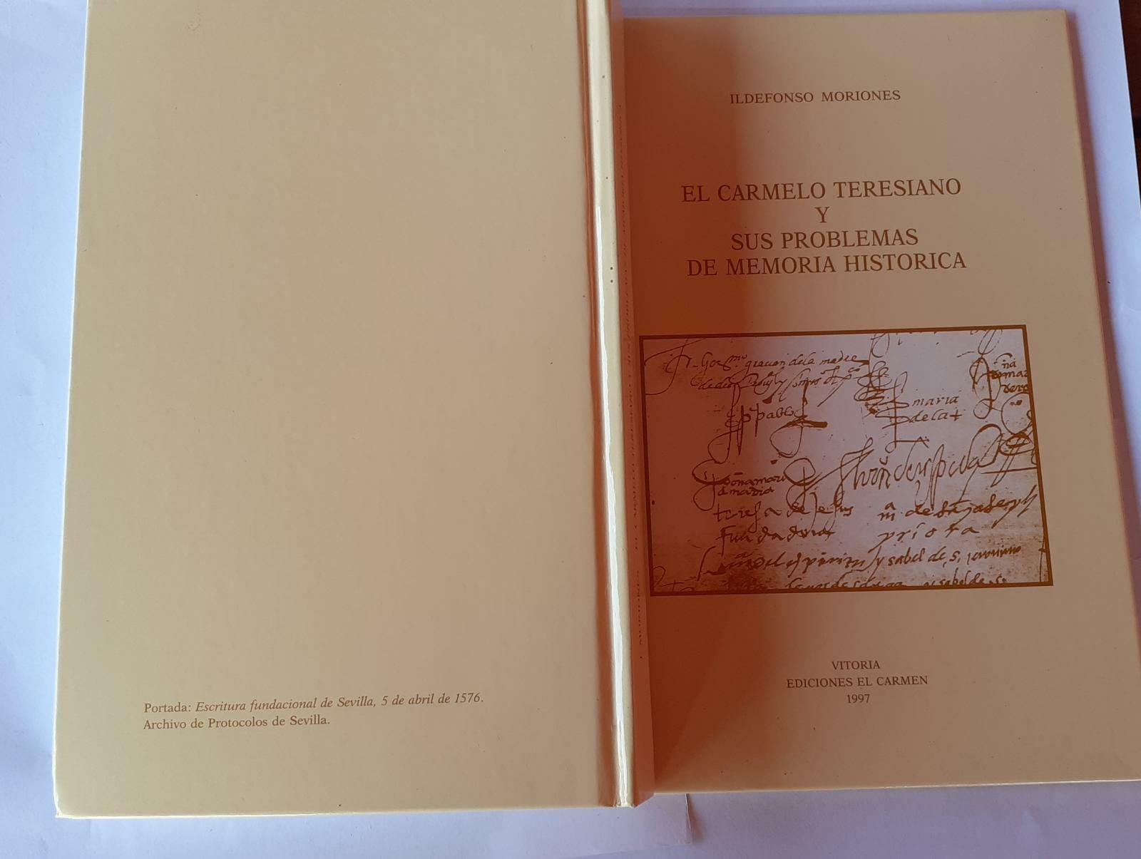 El Carmelo Teresiano y sus problemas de memoria historica - copertina
