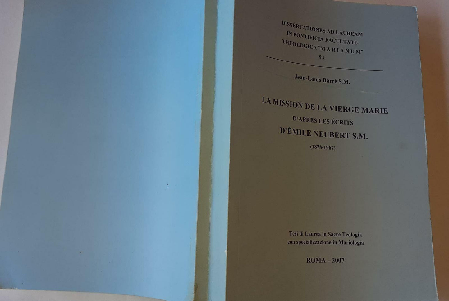 La mission de la vierge Marie - copertina