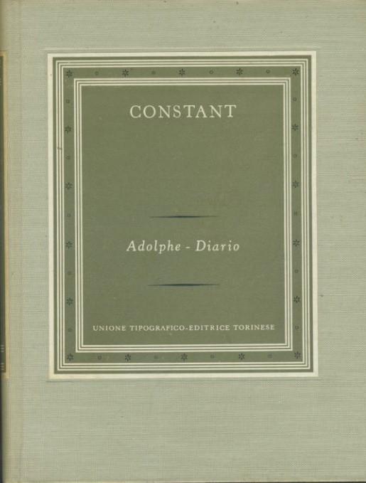 Adolphe - Diario - copertina