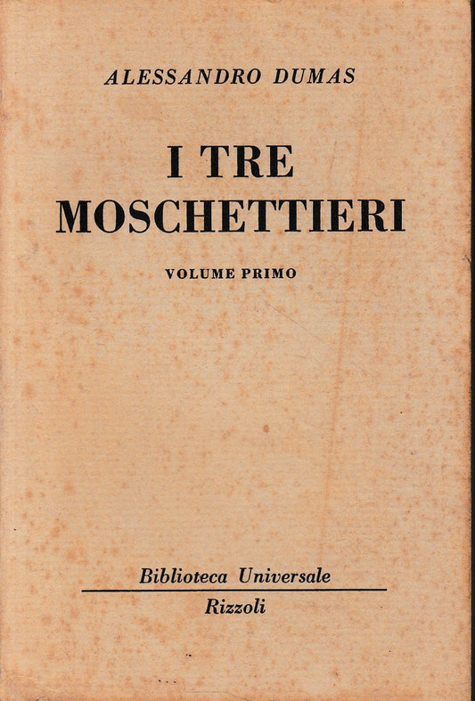 I tre moschettieri, volume primo - copertina