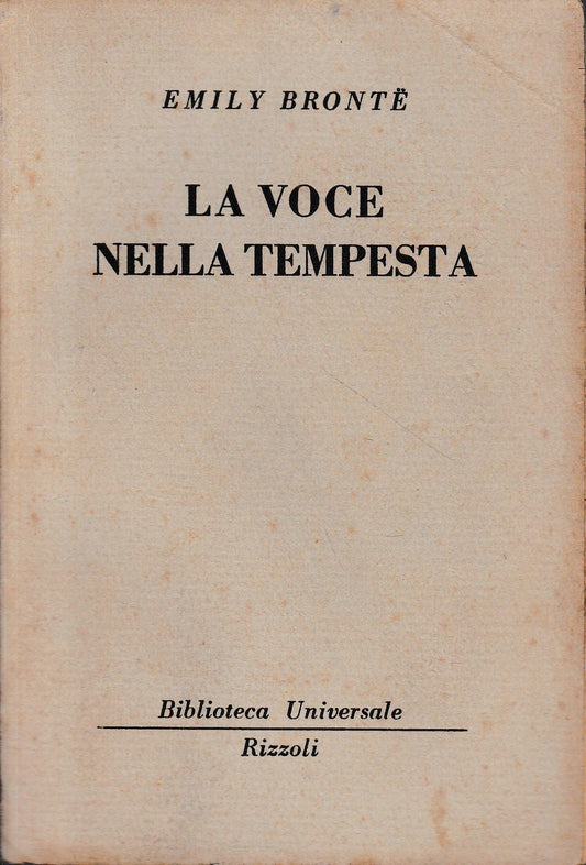 La voce nella tempesta - copertina