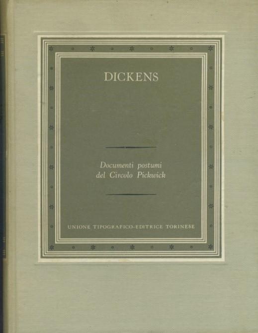 Documenti postumi del circolo Pickwick. Volume primo - copertina