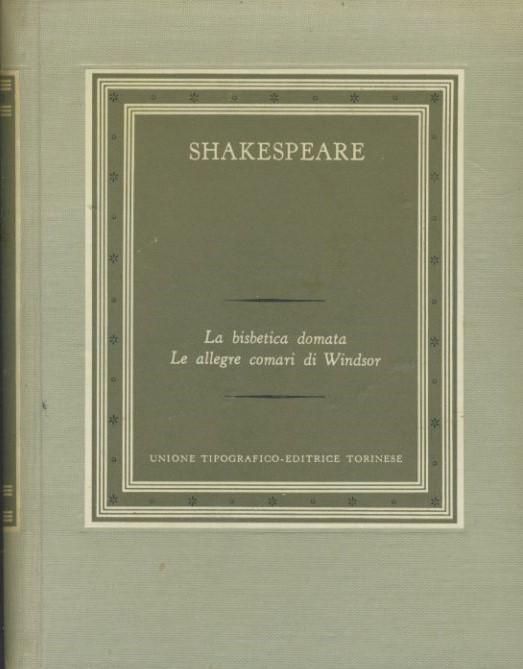 La bisbetica domata - Le allegre comari di Windsor - copertina