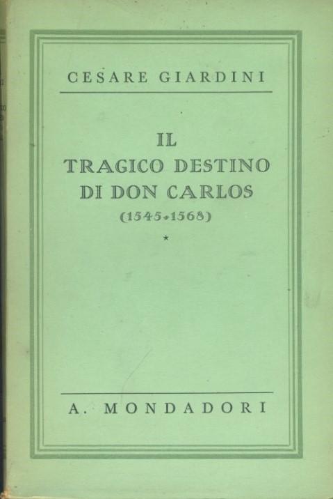 Il tragico destino di Don Carlos - copertina